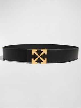 OFF-WHITE Women’s Belt with Gold Arrow Buckle